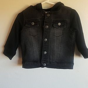 baby boy black jean jacket